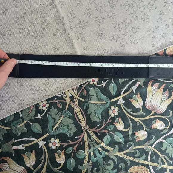 Black leather wide belt - Picture 8 of 11